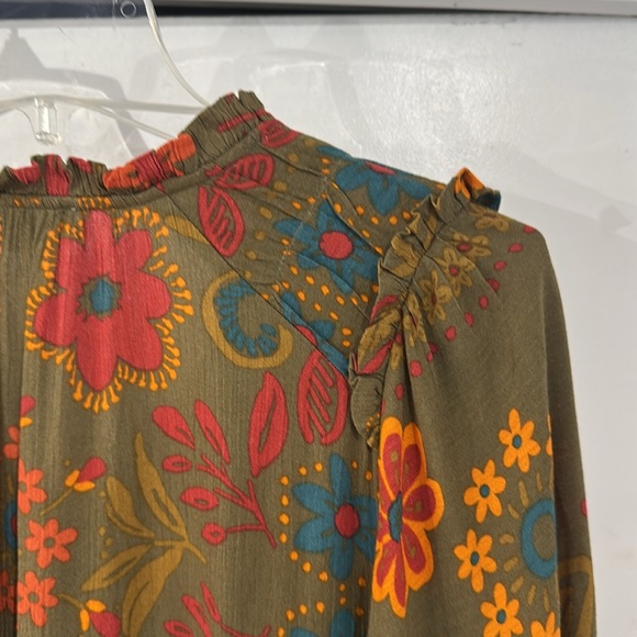 Easel Loose fit RUFFLE dress. Small. NWT pockets - Picture 7 of 8